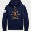 Navy Men’s Ralph Lauren Big Polo Crest Fleece  Hoodie