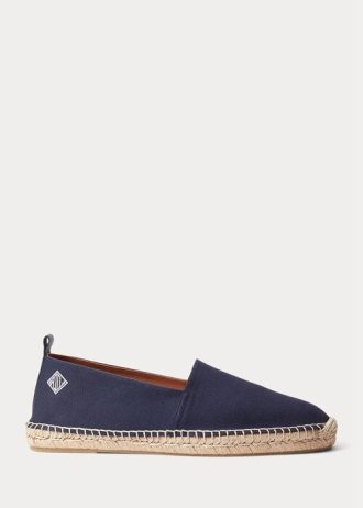 Navy Men’s Ralph Lauren Bowsworth Monogram Canvas Espadrille