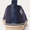 Navy Men’s Ralph Lauren Bowsworth Monogram Canvas Espadrille