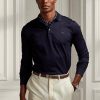 Navy Men’s Ralph Lauren Custom Slim Fit Pique Polo Shirts