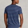 Navy Men’s Ralph Lauren Custom Slim Striped Soft Cotton T Shirts