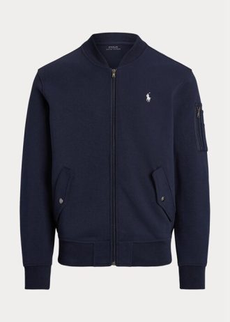 Navy Men’s Ralph Lauren Double-Knit Bomber Jackets