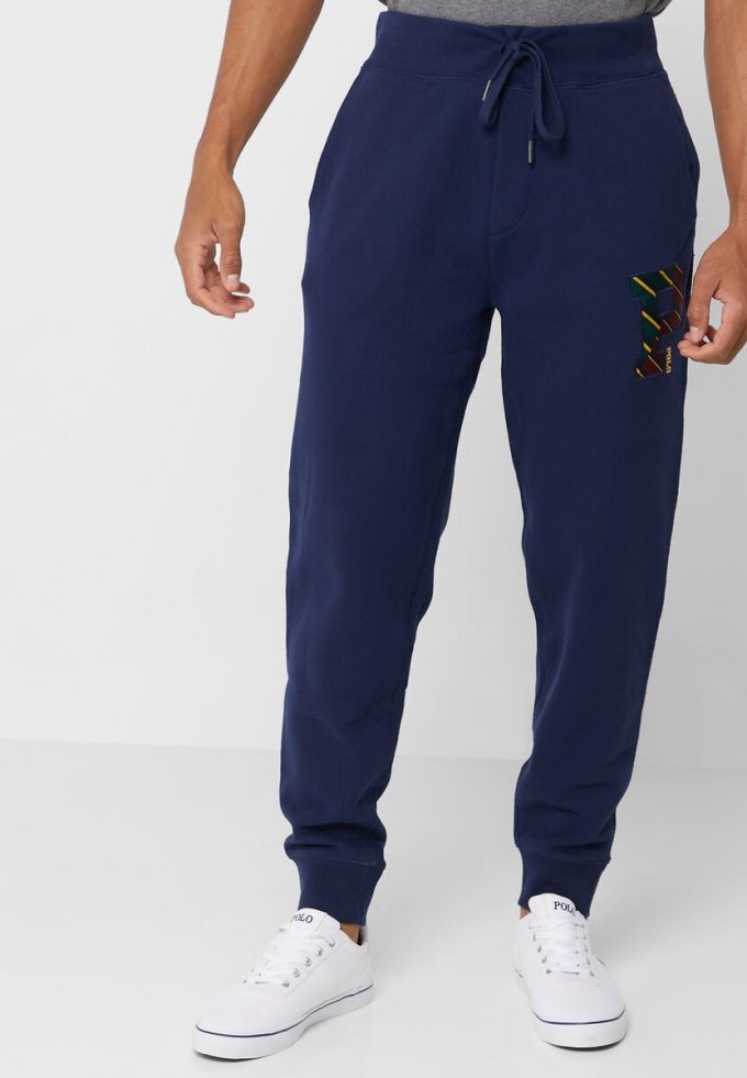 Navy Men’s Ralph Lauren Drawstring Cuffed Sweatpants Navy Men’s Ralph Lauren Drawstring Cuffed Sweatpants