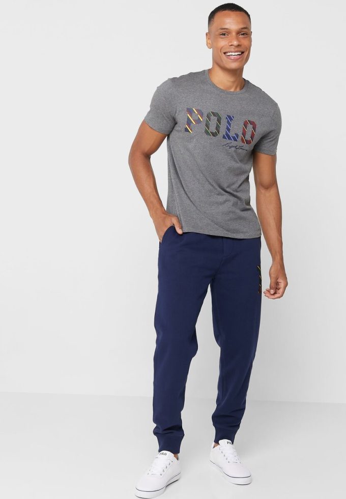 Navy Men’s Ralph Lauren Drawstring Cuffed Sweatpants Navy Men’s Ralph Lauren Drawstring Cuffed Sweatpants