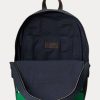 Navy Men’s Ralph Lauren Equestrian-Print Canvas Backpacks