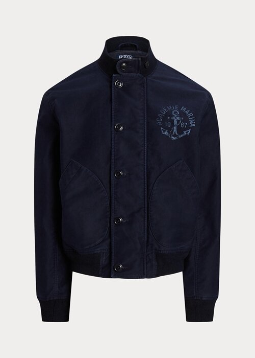 Navy Men’s Ralph Lauren Graphic Deck Jackets Navy Men’s Ralph Lauren Graphic Deck Jackets
