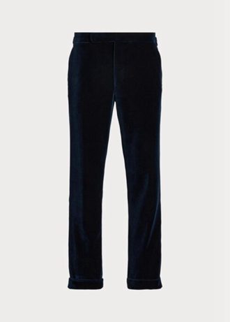 Navy Men’s Ralph Lauren Gregory Velvet Formal  Pants