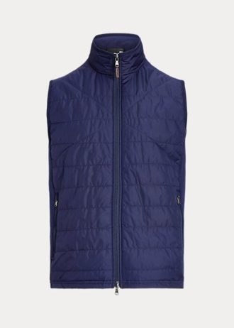 Navy Men’s Ralph Lauren Hybrid Mockneck Vest