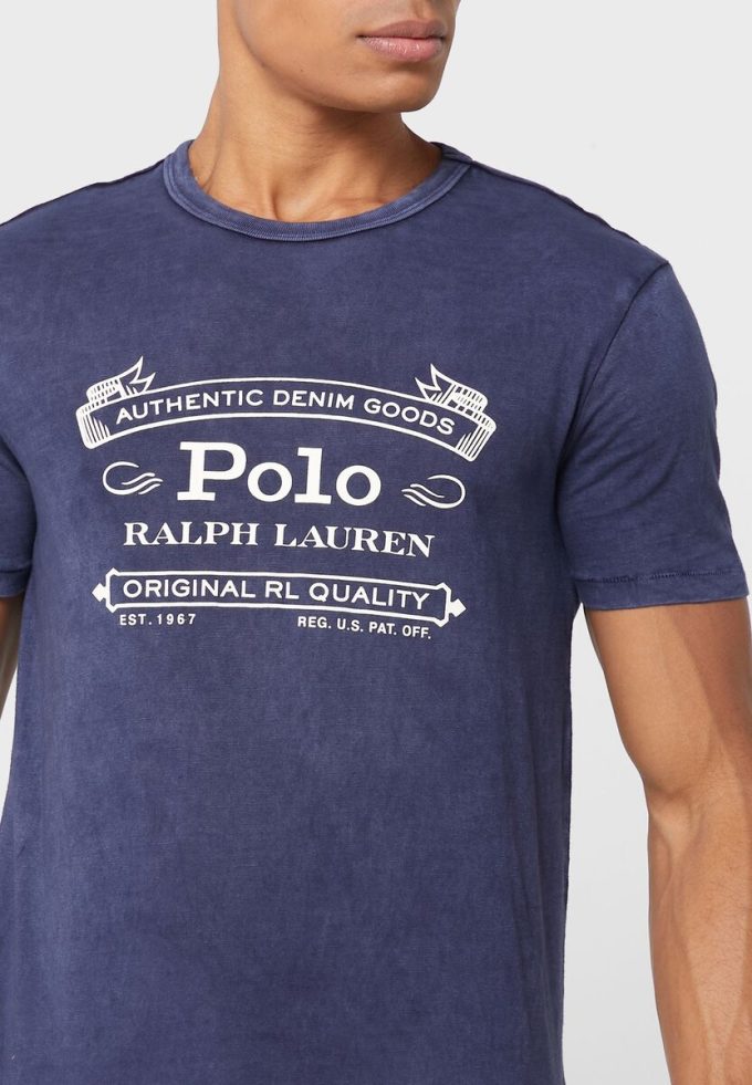 Navy Men’s Ralph Lauren Logo Crew Neck T Shirts Navy Men’s Ralph Lauren Logo Crew Neck T Shirts