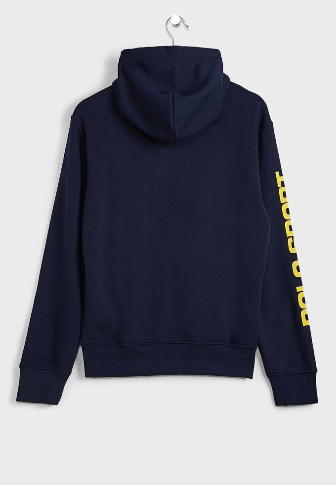 Navy Men’s Ralph Lauren Logo Sleeve Hoodie