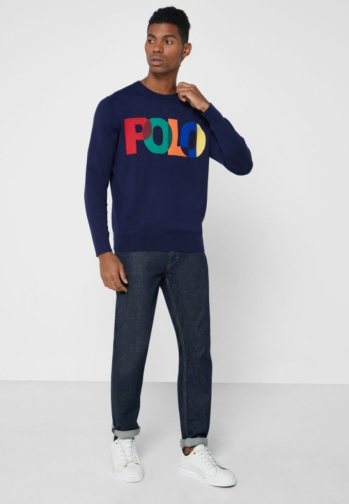 Navy Men’s Ralph Lauren Logo Sweatshirt