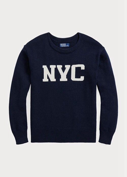 Navy Men’s Ralph Lauren Nyc Crewneck Jumper Sweaters Navy Men’s Ralph Lauren Nyc Crewneck Jumper Sweaters