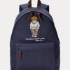 Navy Men’s Ralph Lauren Polo Bear Canvas Backpacks