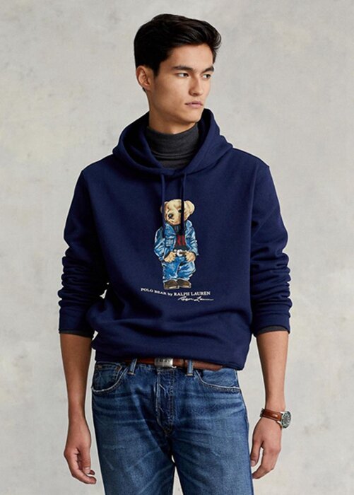 Navy Men’s Ralph Lauren Polo Bear Fleece Hoodie Navy Men’s Ralph Lauren Polo Bear Fleece Hoodie