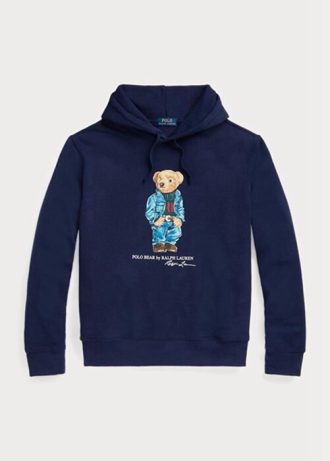 Navy Men’s Ralph Lauren Polo Bear Fleece  Hoodie