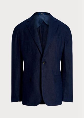 Navy Men’s Ralph Lauren Polo Soft Linen Suit Blazers