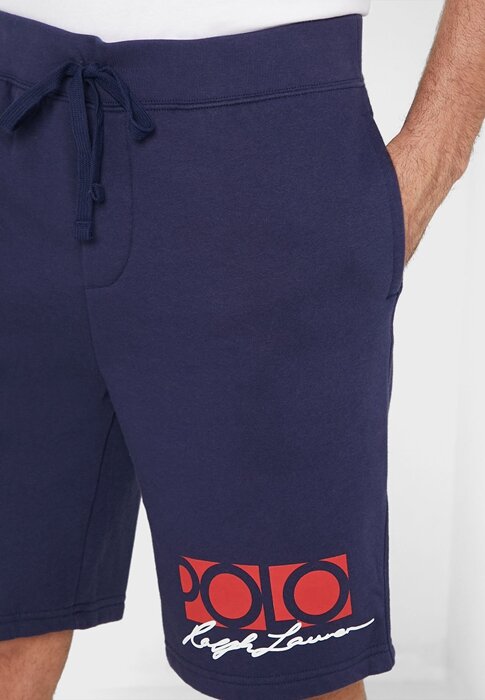 Navy Men’s Ralph Lauren Signature Logo Shorts Navy Men’s Ralph Lauren Signature Logo Shorts