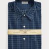 Navy Men’s Ralph Lauren Slim Fit Checked Dobby Formal Shirts Navy Men’s Ralph Lauren Slim Fit Checked Dobby Formal Shirts