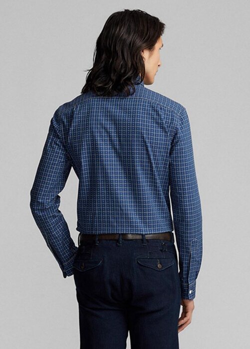 Navy Men’s Ralph Lauren Slim Fit Checked Dobby Formal Shirts Navy Men’s Ralph Lauren Slim Fit Checked Dobby Formal Shirts