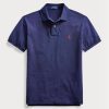 Navy Men’s Ralph Lauren Slim Fit Mesh  Polo Shirts