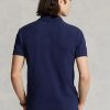 Navy Men’s Ralph Lauren Slim Fit Mesh  Polo Shirts