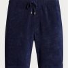 Navy Men’s Ralph Lauren Terry Drawstring   Shorts