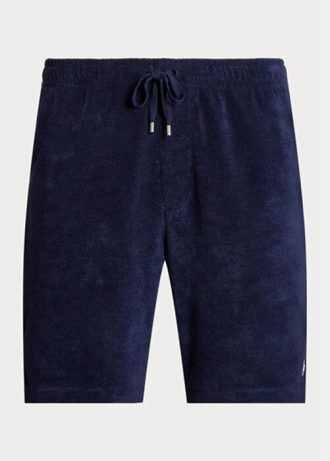 Navy Men’s Ralph Lauren Terry Drawstring   Shorts