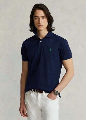 Navy Men’s Ralph Lauren The Earth  Polo Shirts