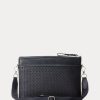 Navy Men’s Ralph Lauren Woven Calfskin Messenger Bags