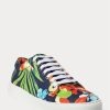 Navy Multicolor Men’s Ralph Lauren Severn Floral Linen Sneakers Navy Multicolor Men’s Ralph Lauren Severn Floral Linen Sneakers