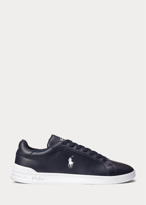 Navy / White Men’s Ralph Lauren Heritage Court II Leather Sneakers Navy / White Men’s Ralph Lauren Heritage Court II Leather Sneakers