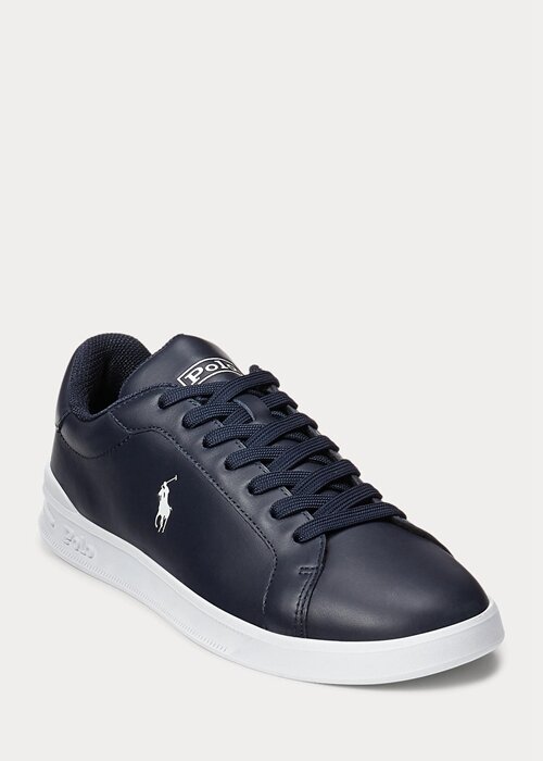 Navy / White Men’s Ralph Lauren Heritage Court II Leather Sneakers Navy / White Men’s Ralph Lauren Heritage Court II Leather Sneakers