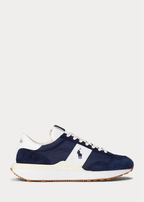 Navy / White Men’s Ralph Lauren Train 89 Suede & Oxford Sneakers Navy / White Men’s Ralph Lauren Train 89 Suede & Oxford Sneakers