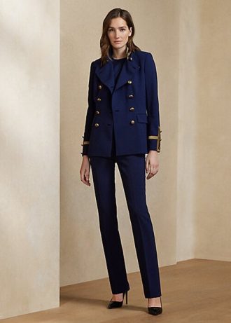 Navy Women’s Ralph Lauren Alandra Stretch Wool Pants