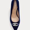 Navy Women’s Ralph Lauren Amory Velvet Heels Navy Women’s Ralph Lauren Amory Velvet Heels