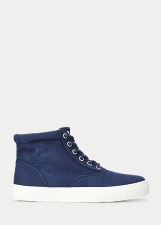 Navy Women’s Ralph Lauren Bryn High-Top Sneakers