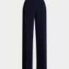Navy Women’s Ralph Lauren Cady Wide-Leg Trousers Pants Navy Women’s Ralph Lauren Cady Wide-Leg Trousers Pants