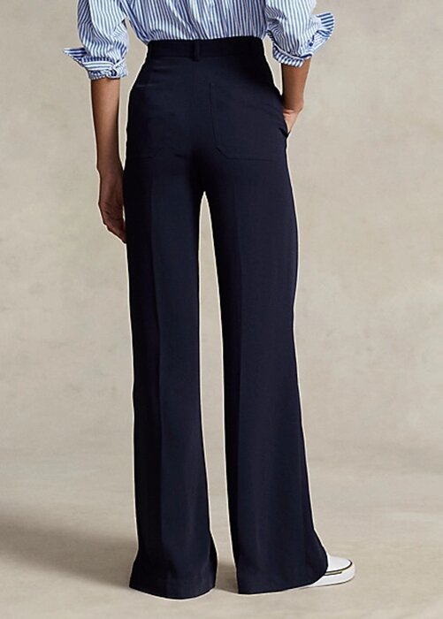 Navy Women’s Ralph Lauren Cady Wide-Leg Trousers Pants Navy Women’s Ralph Lauren Cady Wide-Leg Trousers Pants