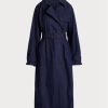 Navy Women’s Ralph Lauren Cotton-blend Twill  Coats