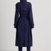 Navy Women’s Ralph Lauren Cotton-blend Twill  Coats
