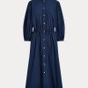 Navy Women’s Ralph Lauren Cotton Broadcloth Dress