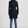 Navy Women’s Ralph Lauren Crepe Wrap Coats