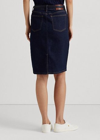 Navy Women’s Ralph Lauren Denim Skirts