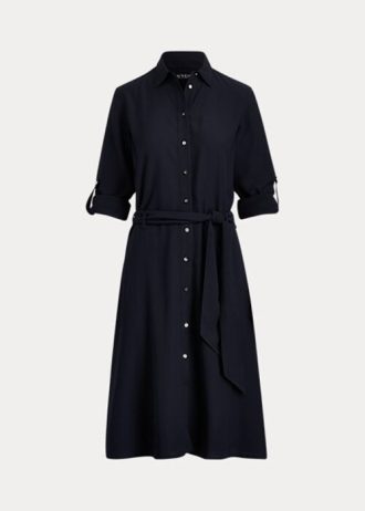 Navy Women’s Ralph Lauren Fit-and-Flaredress Dress
