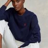 Navy Women’s Ralph Lauren Fleece Pullover Sweatshirts
