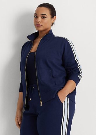 Navy Women’s Ralph Lauren French Terry Full-Zip Jackets