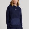 Navy Women’s Ralph Lauren GolfLogo Hybrid Jersey  Hoodie