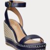 Navy Women’s Ralph Lauren Hilarie Leather Espadrille Navy Women’s Ralph Lauren Hilarie Leather Espadrille