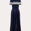 Navy Women’s Ralph Lauren Hybrid-Pleated Dress