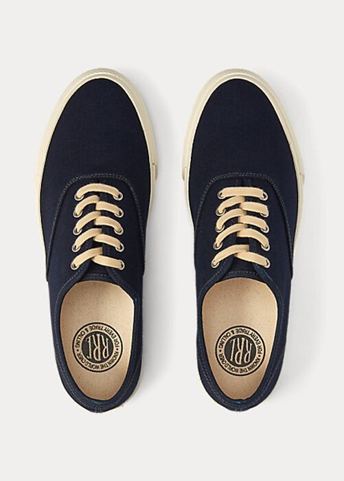 Navy Women’s Ralph Lauren Indigo Canvas Sneakers Navy Women’s Ralph Lauren Indigo Canvas Sneakers